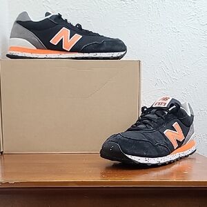 New Balance 515 V3 Black Vibrant Orange Mens Sneakers ML515BT3 Size 13